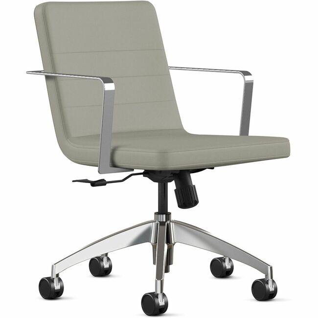 9 to 5 Seating Diddy 2450 Executive Chair - Mist Seat Color - Foam Seat Material - Mist Back Color - Foam Back Material - 5-star Base - 1 Each