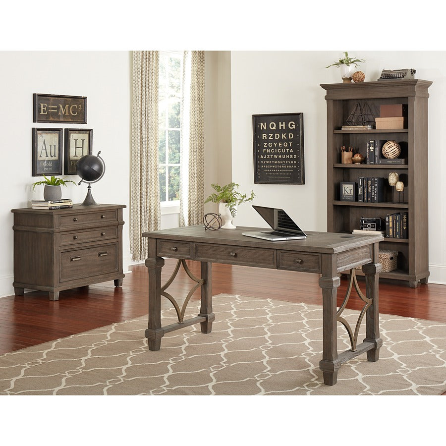 Martin Carson Sit/Stand Desk Top, 3 Utility Drawers, Power Center Sold with 384B