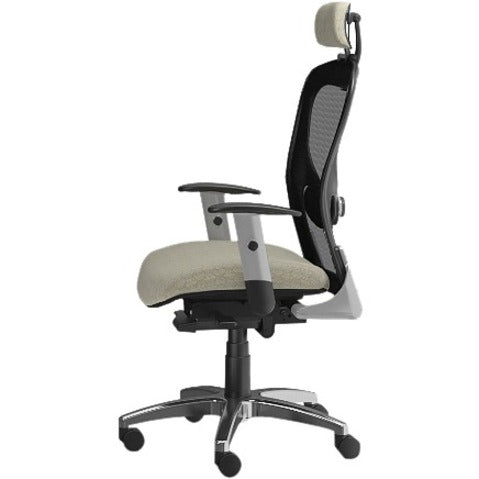 9 to 5 Seating Strata 1580 Task Chair - Mesh Back Material - High Back - 5-star Base - Latte - 1 Each