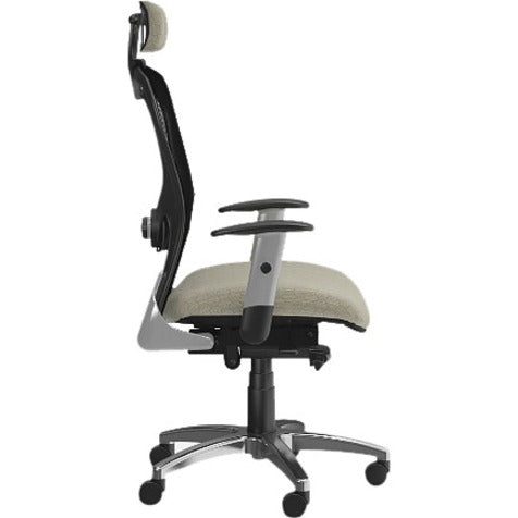 9 to 5 Seating Strata 1580 Task Chair - Mesh Back Material - High Back - 5-star Base - Latte - 1 Each