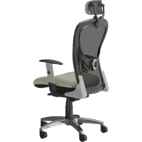 9 to 5 Seating Strata 1580 Task Chair - Mesh Back Material - High Back - 5-star Base - Latte - 1 Each