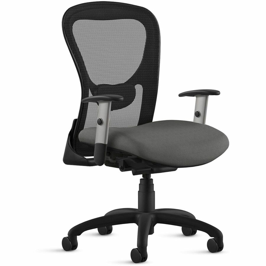 9 to 5 Seating Strata 1560 Task Chair, Mesh Mid Back, 5-Star Base, Dove, 1 Each