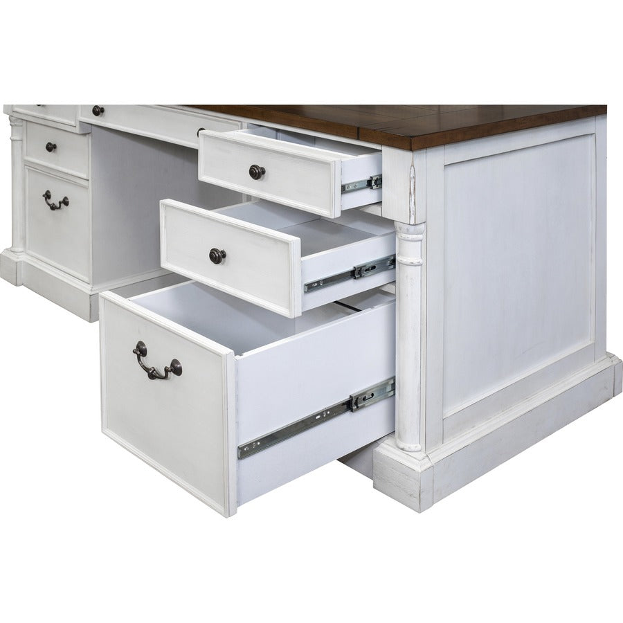 Martin Double Pedestal Executive Desk 7-Drawer