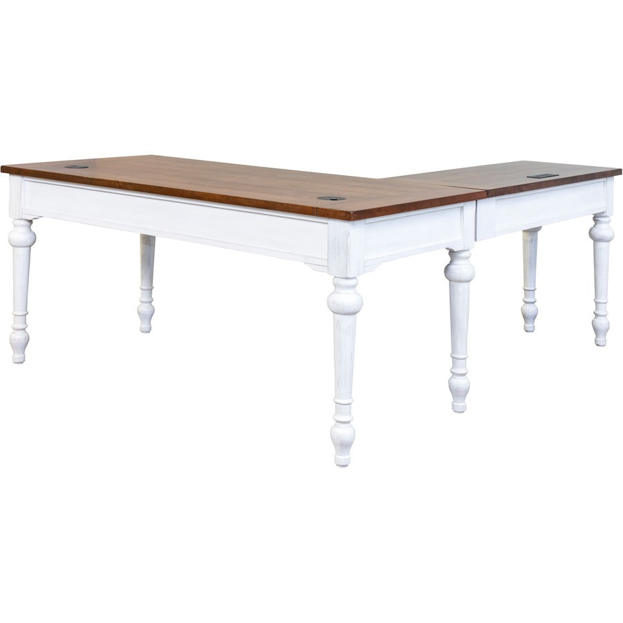 Martin Writing Desk, Drop Front Pencil Drawer, 2 Grommets