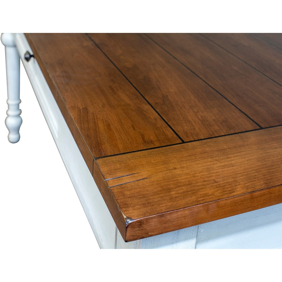 Martin Writing Desk, Drop Front Pencil Drawer, 2 Grommets