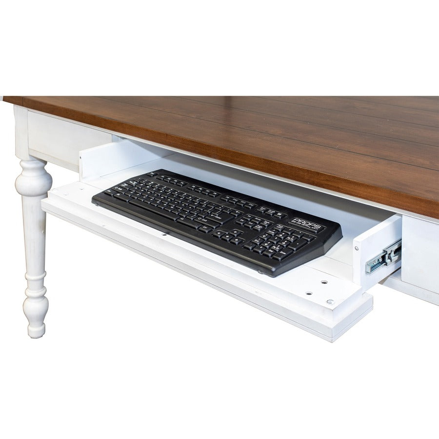 Martin Writing Desk, Drop Front Pencil Drawer, 2 Grommets