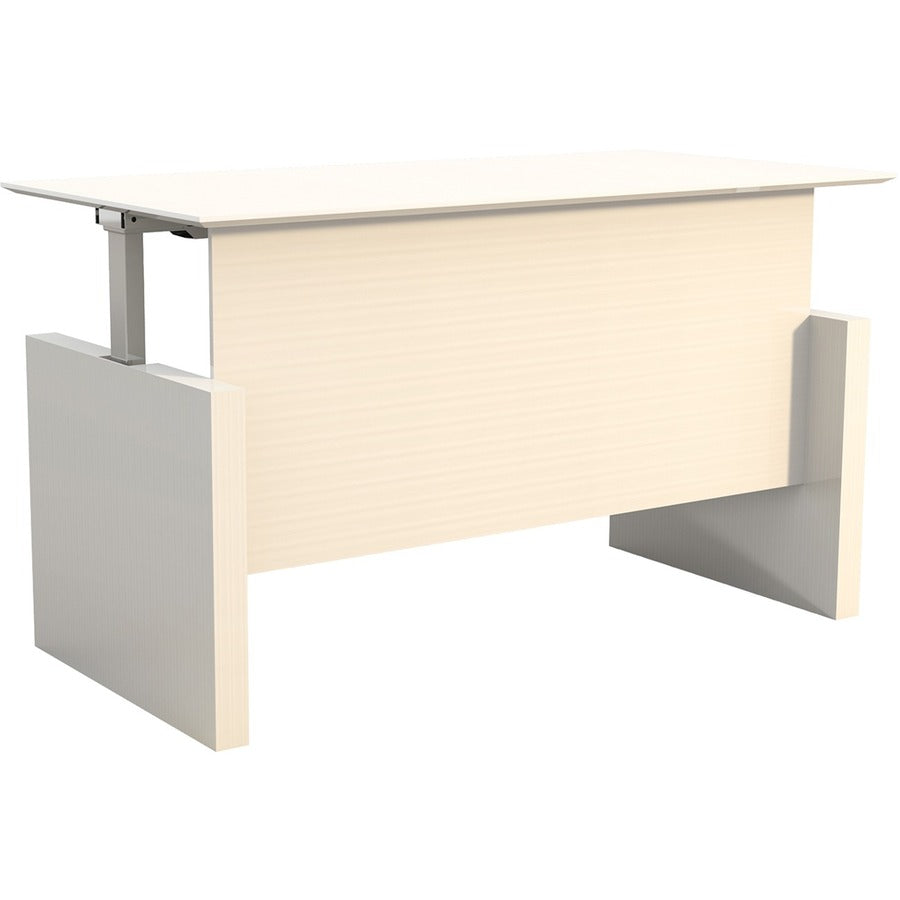 Safco Medina Height-Adjustable 72" Straight Height Adjustable Desk - 49.2" Height x 72" Width x 36" Depth, x 1" Thickness Work Surface - Beveled Edge - Material: Laminate - Finish: Textured Sea Salt - 1 Each
