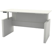 Safco Medina Height-Adjustable 72" Straight Height Adjustable Desk - 49.2" Height x 72" Width x 36" Depth, x 1" Thickness Work Surface - Beveled Edge - Material: Laminate - Finish: Textured Sea Salt - 1 Each