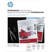 HP Glossy Brochure Paper - White - 97 Brightness - Letter - 8 1/2" x 11" - 52 lb Basis Weight - 200 g/m² Grammage - Smooth, Glossy - White - 1 Pack