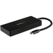 StarTech.com Drive Enclosure - USB 3.1 Type C Host Interface - UASP Support External - Black - 1 x SSD Supported - 1 x Total Bay - Aluminum