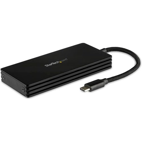 StarTech.com Drive Enclosure - USB 3.1 Type C Host Interface - UASP Support External - Black - 1 x SSD Supported - 1 x Total Bay - Aluminum