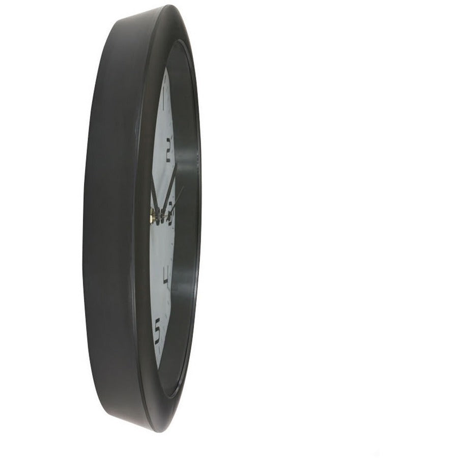 Alba Wall Clock - Analog - Quartz - White Main Dial - Black Case - Classic Style