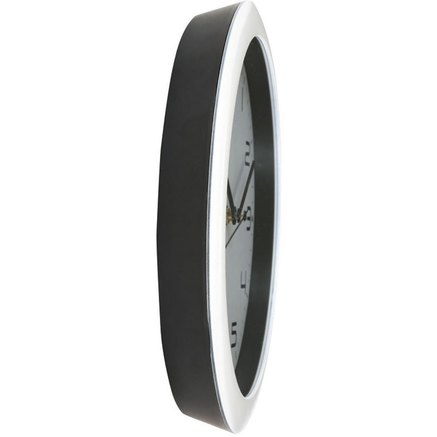 Alba Wall Clock - Analog - Quartz - White Case