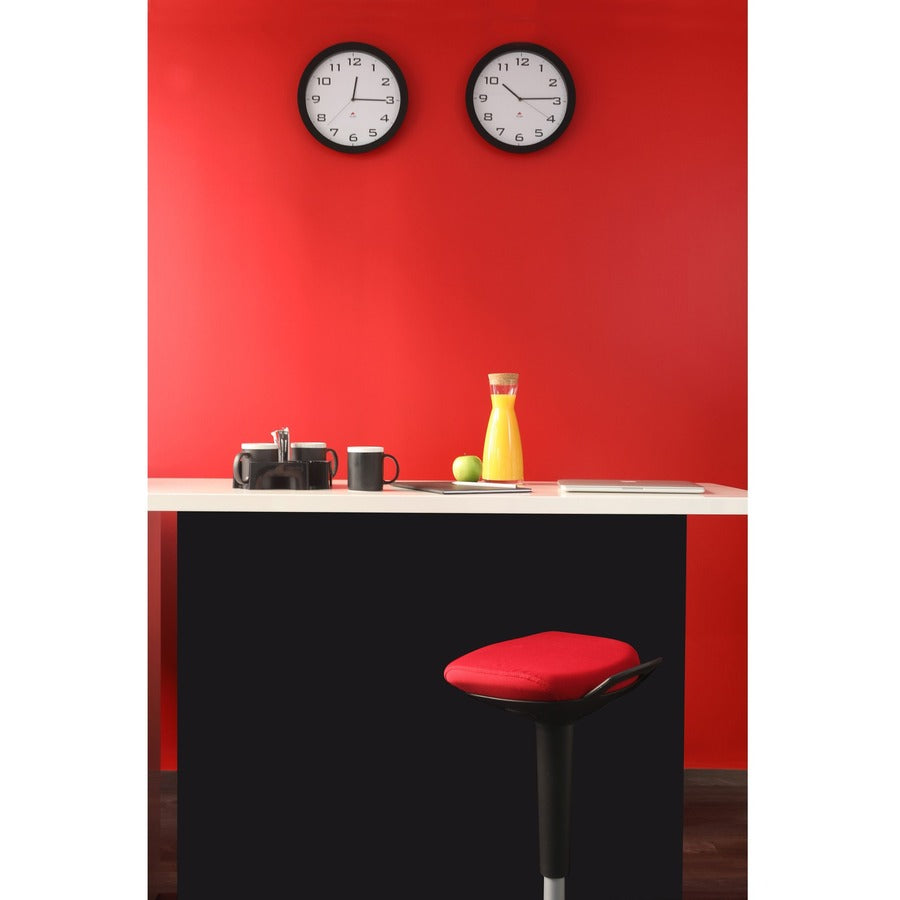 Alba Wall Clock - Analog - Quartz - Black Case
