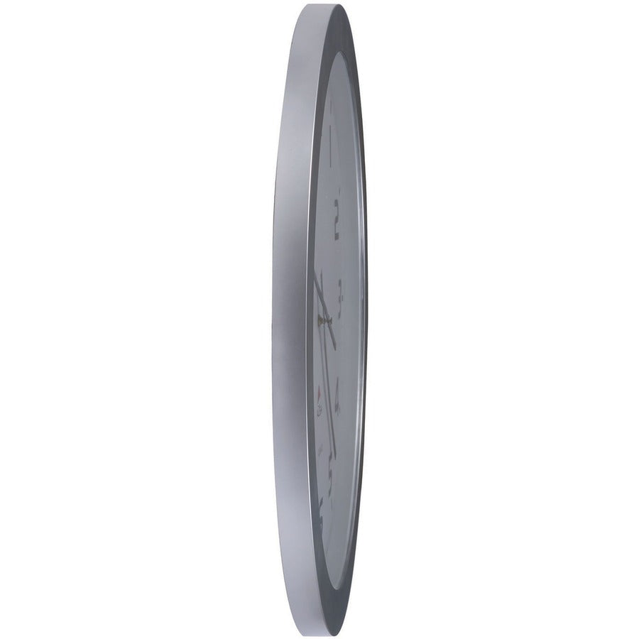 Alba Wall Clock - Analog - Quartz - White Main Dial - Gray Case - Plastic