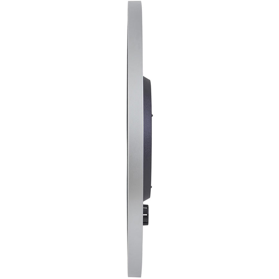 Alba Wall Clock - Analog - Quartz - White Main Dial - Gray Case - Plastic