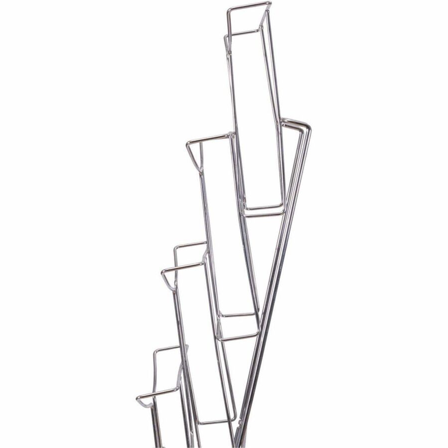 Alba Display Rack - 400 x Sheet, 7 x Document - 7 Compartment(s) - 59.06" Height - Floor - Metal - 1 Each