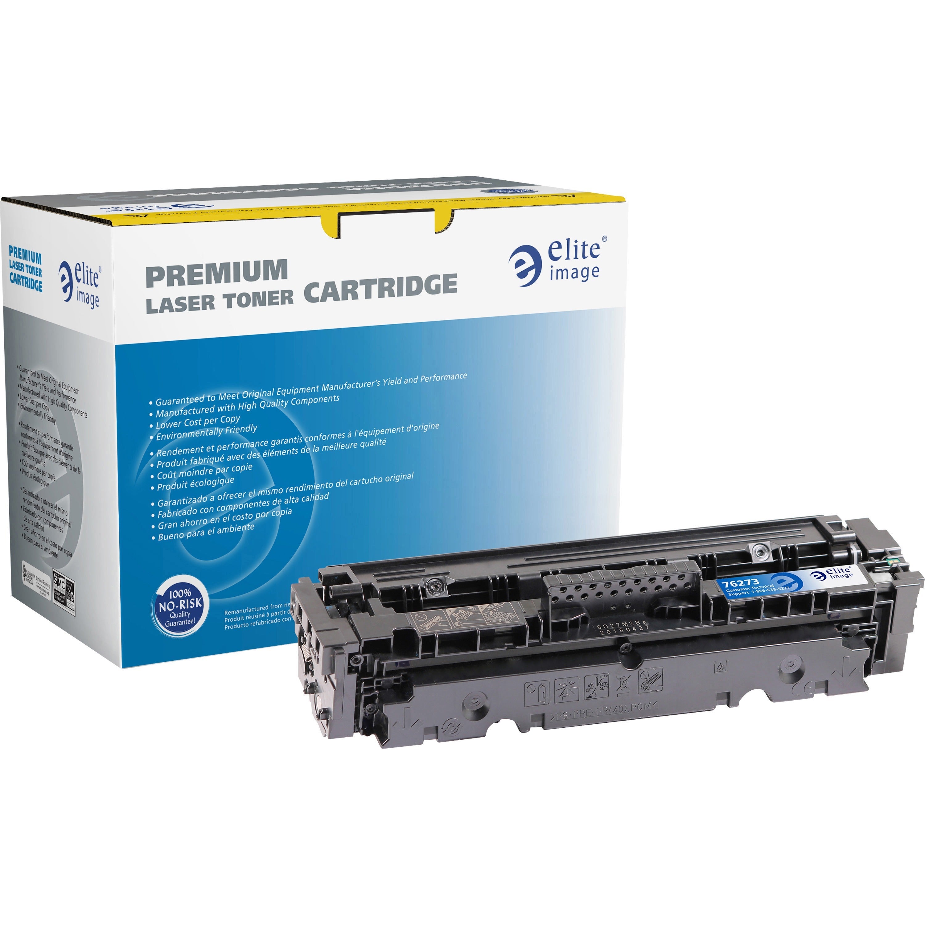 Elite Image Remanufactured Economy Yield Laser Toner Cartridge - Single Pack 410A (CF411A) - Cyan - 1 Each