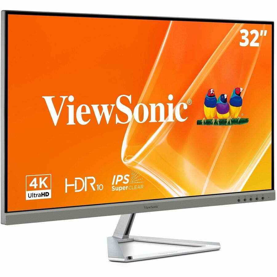 ViewSonic Entertainment VX3276-4K-mhd 32" Class 4K UHD LED Monitor - 16:9 - Silver