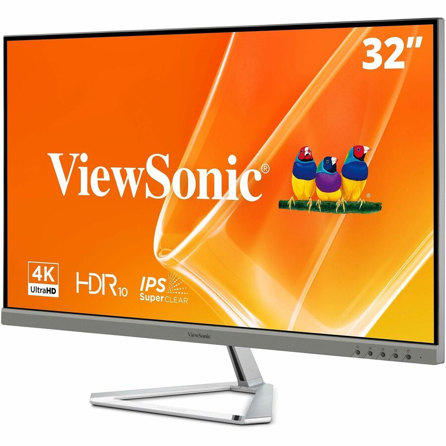 ViewSonic Entertainment VX3276-4K-mhd 32" Class 4K UHD LED Monitor - 16:9 - Silver
