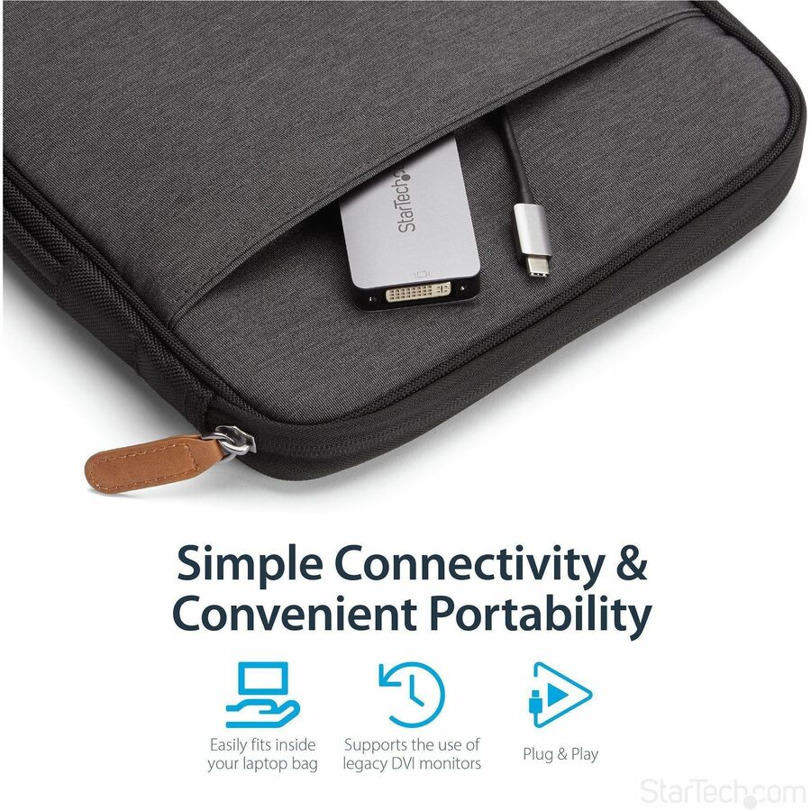 StarTech.com USB-C to DVI Adapter - Dual-Link Connectivity - Active Conversion