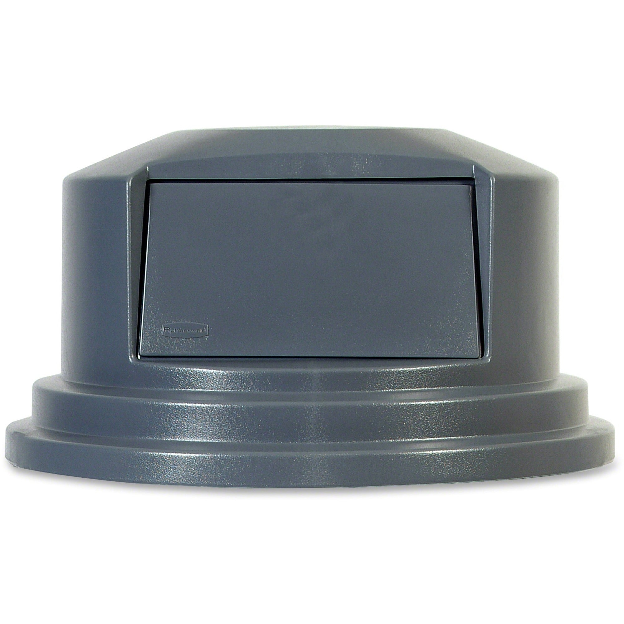 Round - 27.2" Diameter - Plastic - Gray - 1 Each