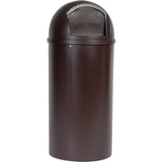 25 gal Capacity - Fire-Safe, Scratch Resistant, Rugged, Dent Resistant, Scratch Resistant, Hinged Door - 42" Height x 18" Diameter - Brown - 1 Each