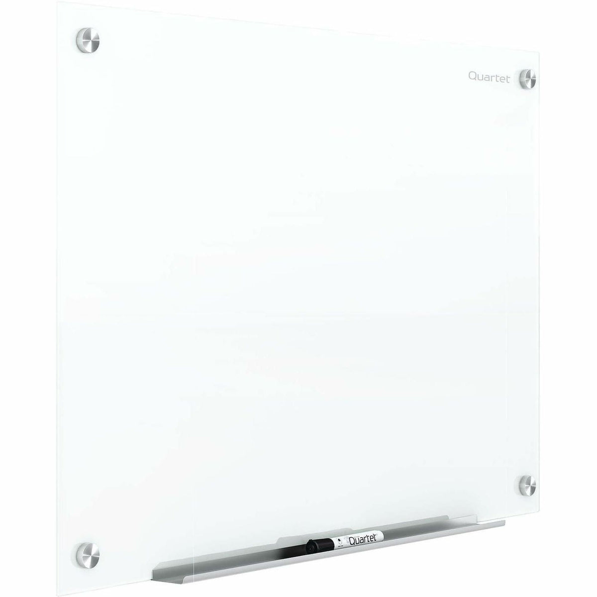 48" (4 ft) Width x 36" (3 ft) Height - White Tempered Glass Surface - Rectangle - Horizontal/Vertical - Magnetic - Scratch Resistant, Accessory Tray, Durable, Dent Resistant, Non-absorbent, Frameless, Ghost Resistant, Stain Resistant - 1 Each