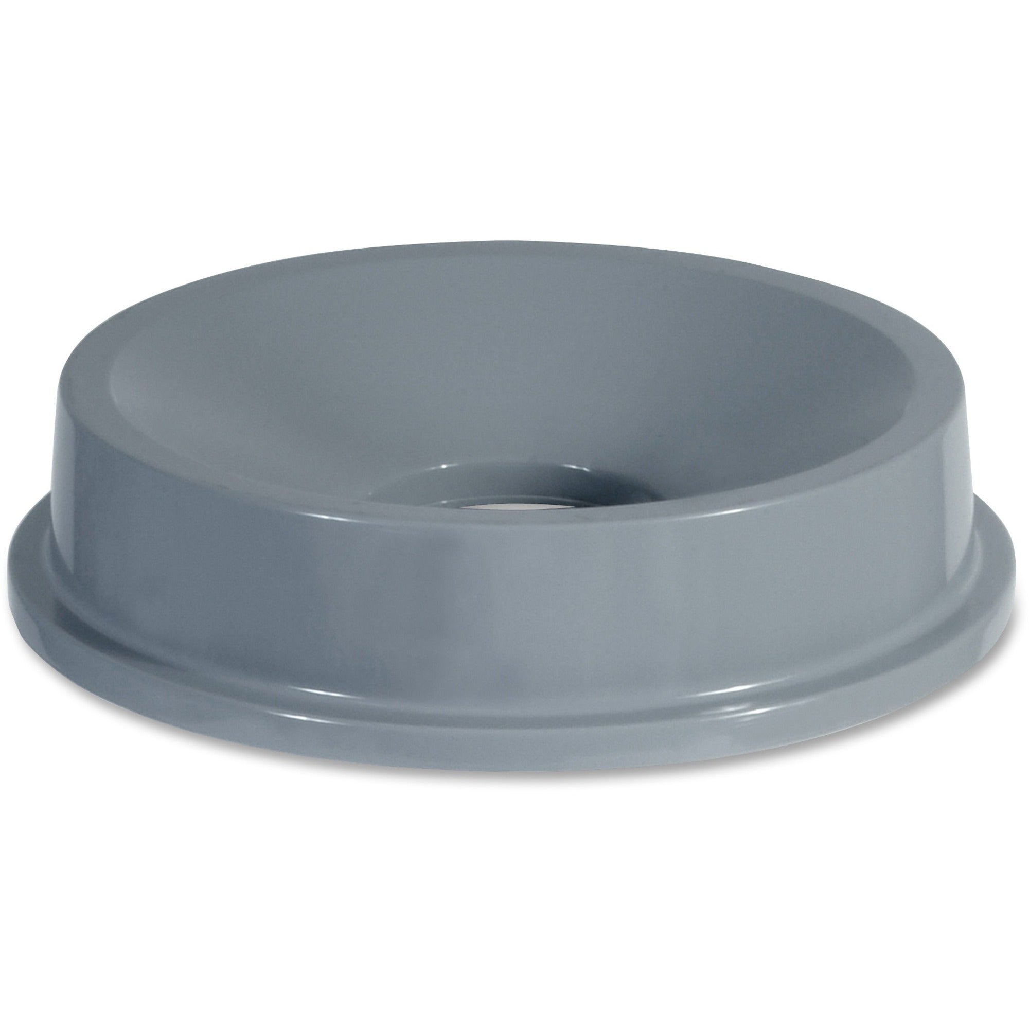 Round - 22.3" Diameter - Plastic - Gray - 1 Each