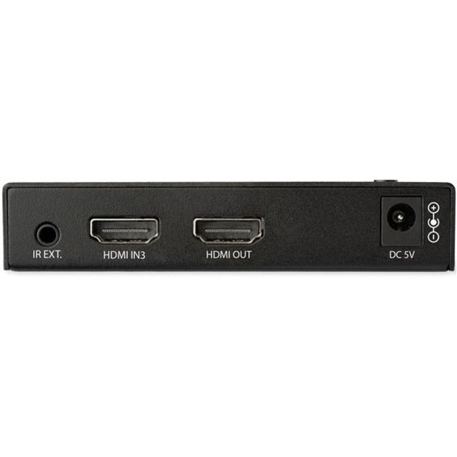 StarTech.com 4-Port HDMI Video Switch - 3x HDMI and 1x DisplayPort - 4K 60Hz