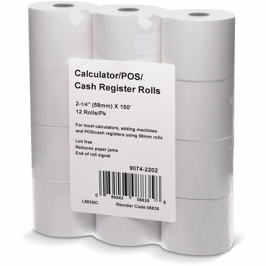 2 1/4" x 150 ft - White - 1 Pack