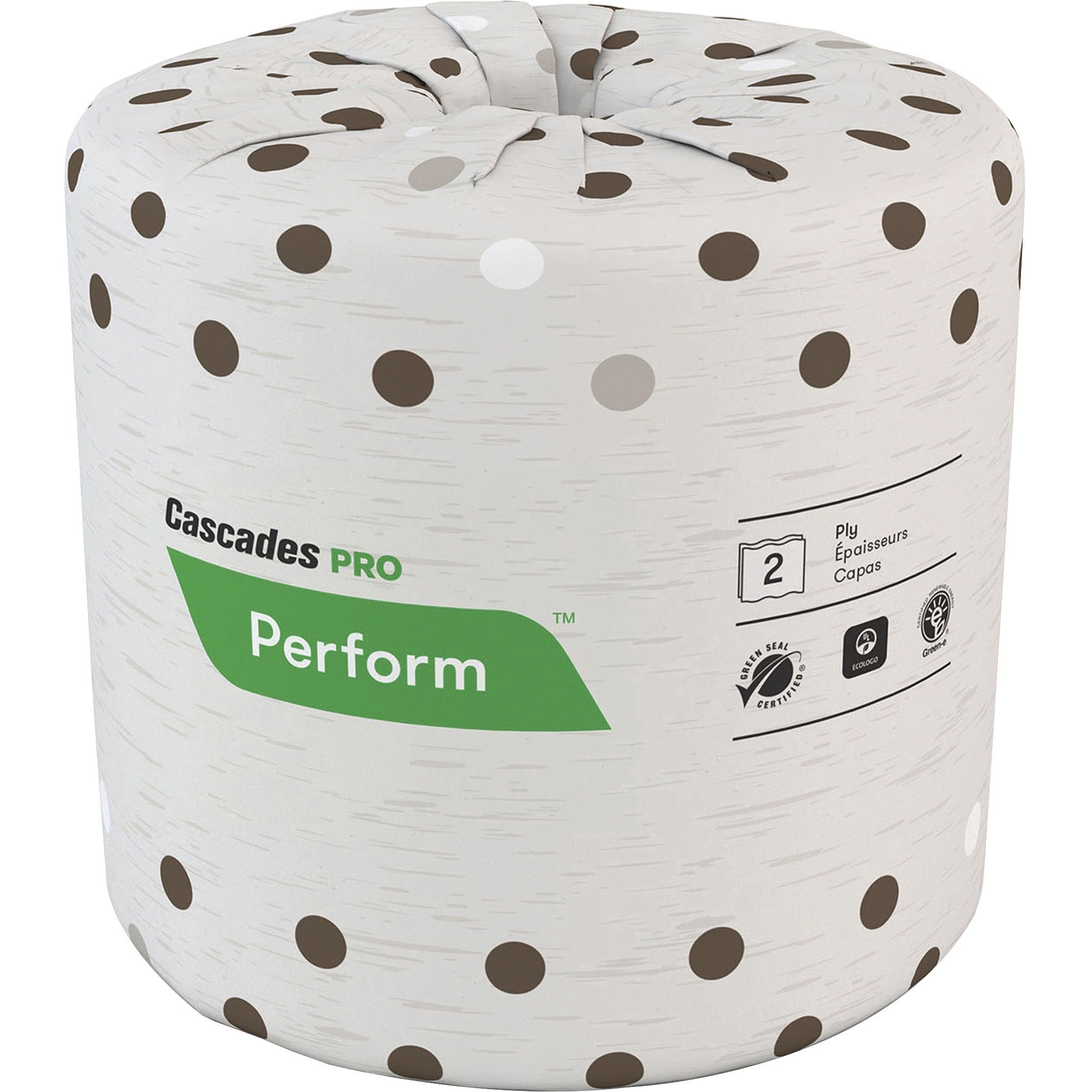 2 Ply - 4.25" Width x 4" Length - 400 Sheets/Roll - 4.50" Roll Diameter - 1 41/64" Core - Latte - 80 / Carton