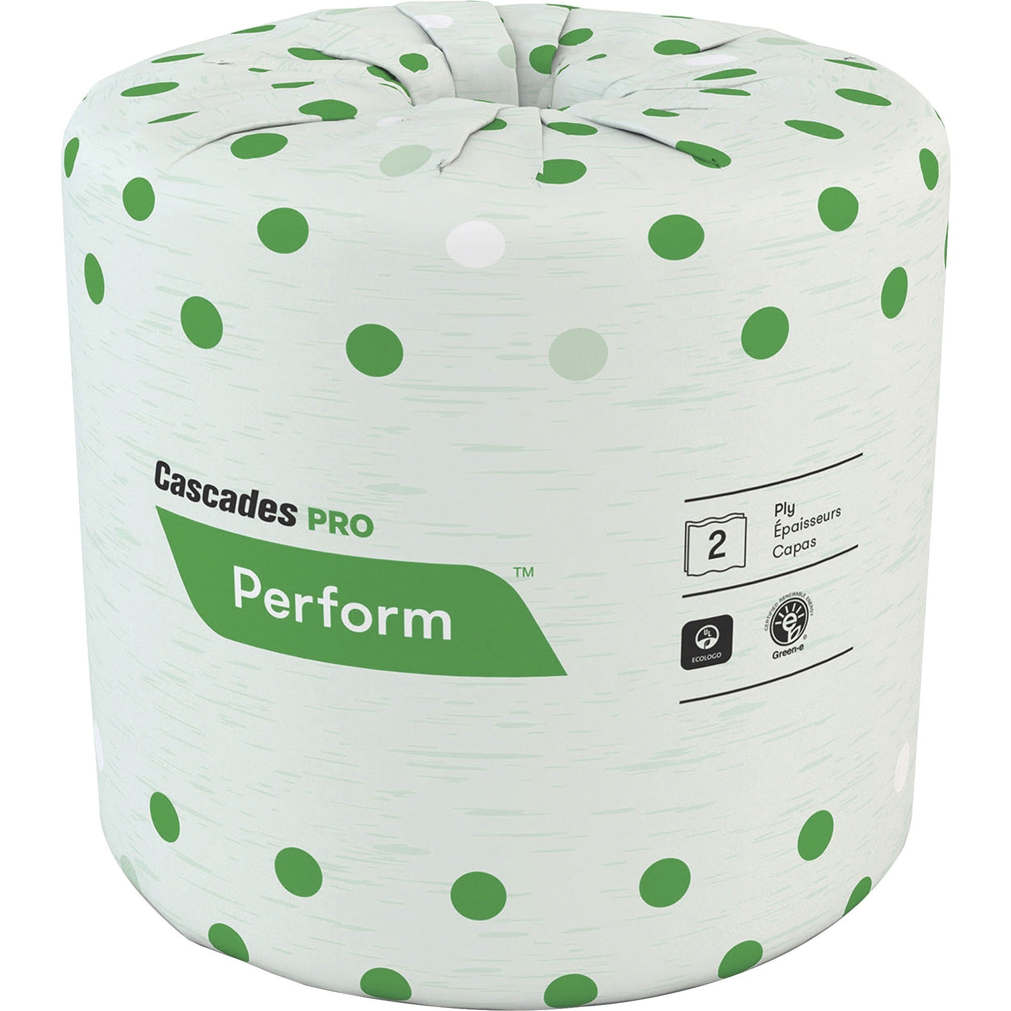 2 Ply - 4" Width x 3.50" Length - 336 Sheets/Roll - White - 48 / Carton