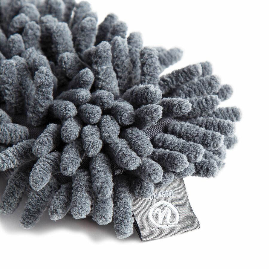 6.40" Width x 3" Length - Washable - Blue - MicroFiber - 1 Each