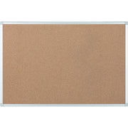 MasterVision Ayda Cork Bulletin Board - 0.50" Board Height x 18" Board Width x 24" Board Depth - Cork Surface - Self-healing, Durable, Resilient, Heavy-gauge - Aluminum Frame - 1 Each