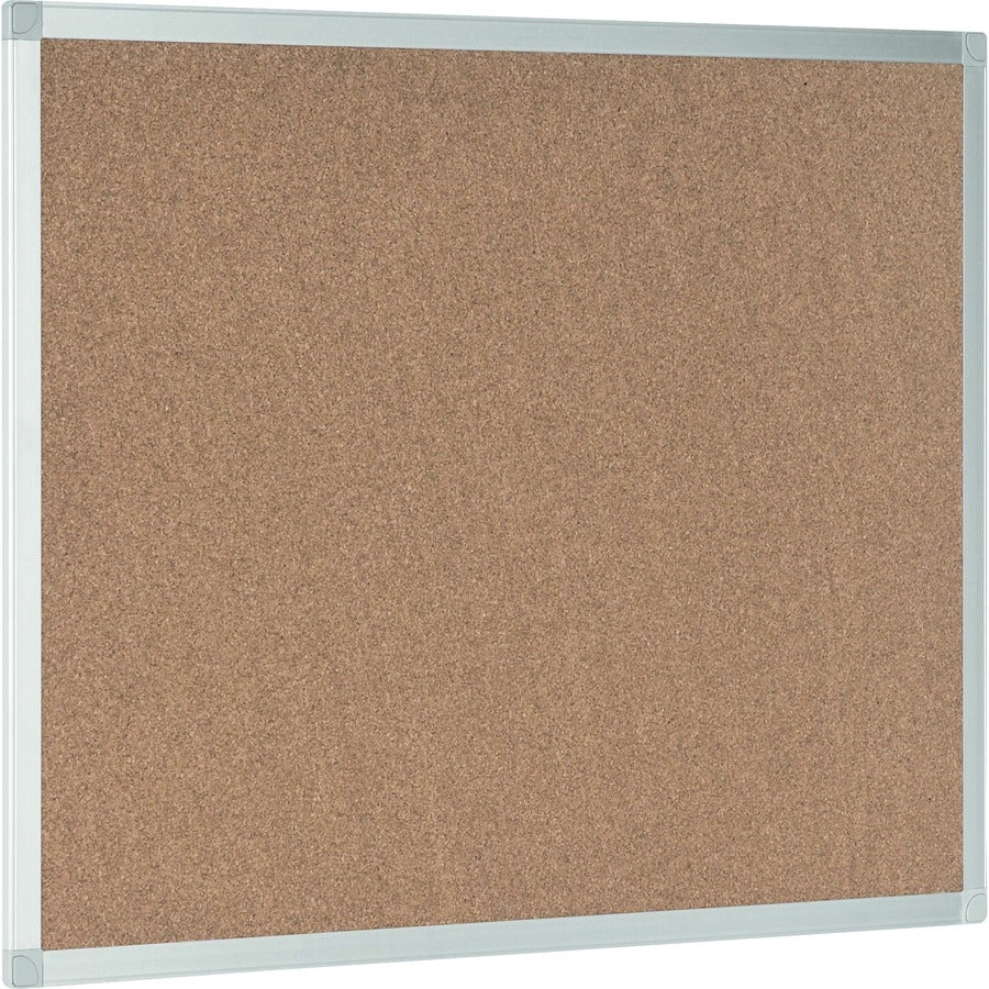 MasterVision Ayda Cork Bulletin Board - 0.50" Board Height x 18" Board Width x 24" Board Depth - Cork Surface - Self-healing, Durable, Resilient, Heavy-gauge - Aluminum Frame - 1 Each