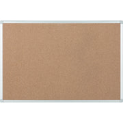 MasterVision Ayda Cork Bulletin Board - 0.50" Board Height x 36" Board Width x 48" Board Depth - Cork Surface - Self-healing, Durable, Resilient, Heavy-gauge - Aluminum Frame - 1 Each