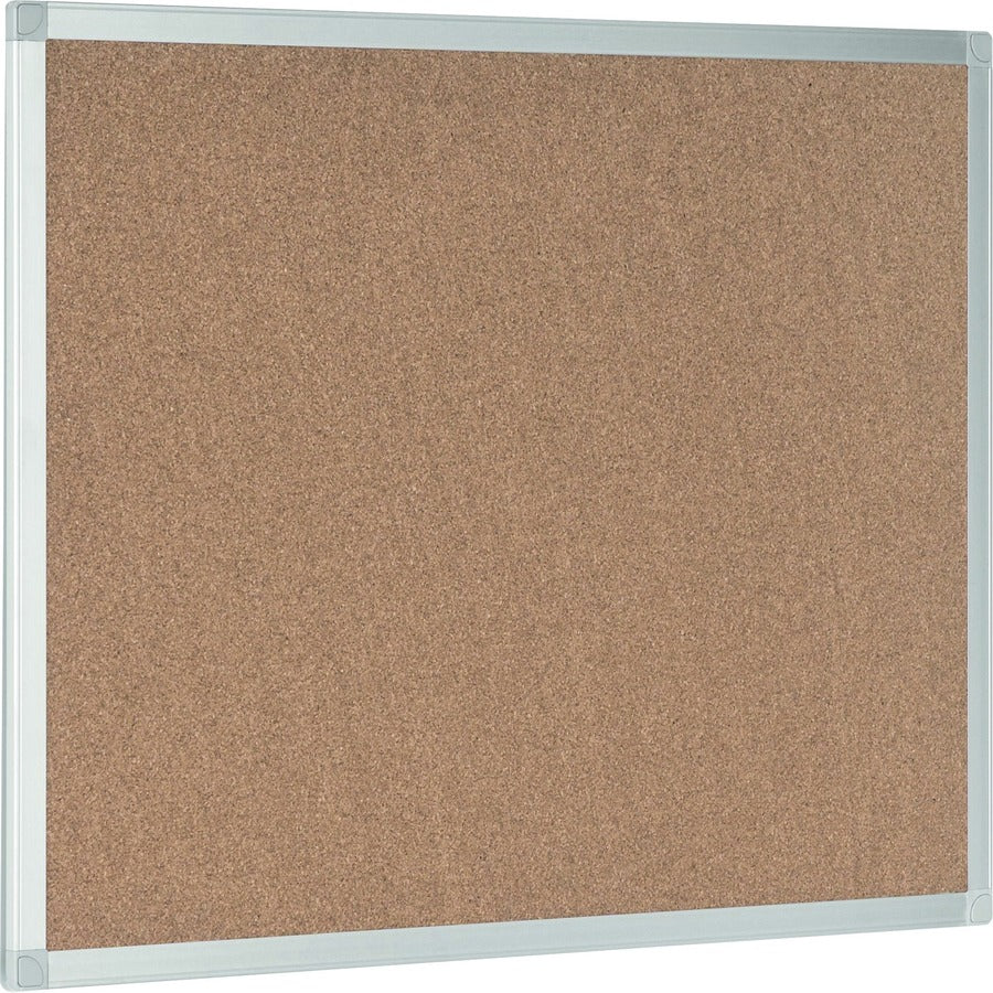 MasterVision Ayda Cork Bulletin Board - 0.50" Board Height x 36" Board Width x 48" Board Depth - Cork Surface - Self-healing, Durable, Resilient, Heavy-gauge - Aluminum Frame - 1 Each