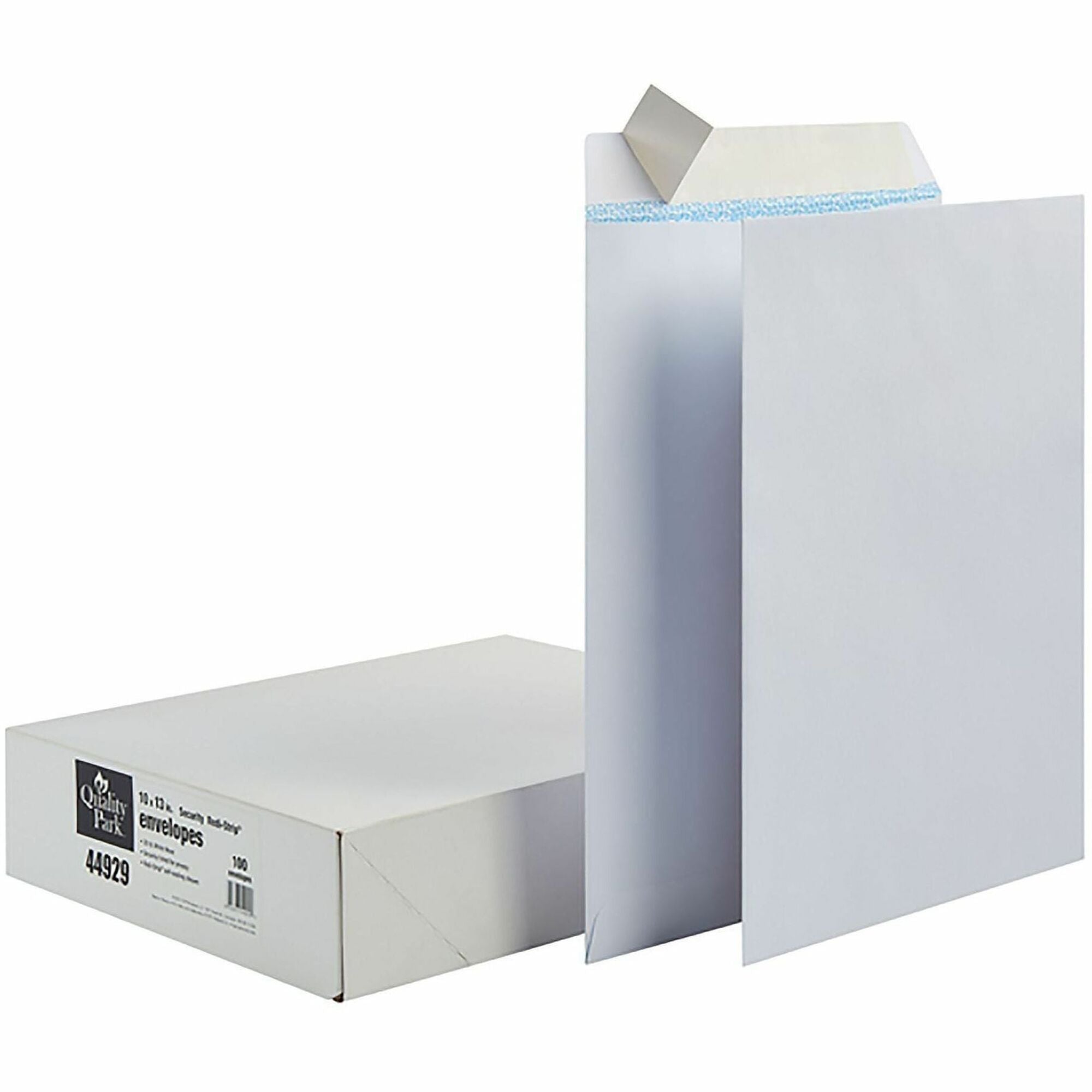 Quality Park Redi Strip Security Mailing Envelopes - Multipurpose - #13 1/2 - 10" Width x 13" Length - Peel Strip - White - 1 Box