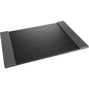 Rectangular - 24" Width x 19" Depth - Felt Backing - Leather - Black, Gray