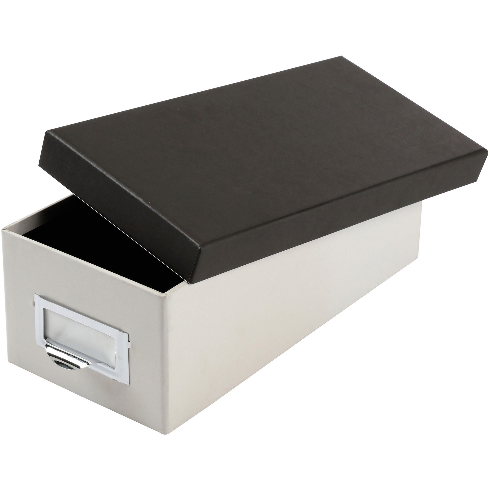 External Dimensions: 11.5" Length x 5.5" Width x 3.9" Height - Media Size Supported: 3" x 5" - 1000 x Index Card (3" x 5") - Black, Marble White - For Index Card, Notes, Recipe, Photo, Small Parts - Recycled - 1 Each