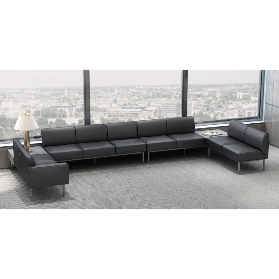 Lorell Contemporary Reception Collection Sofa Seat Armrest