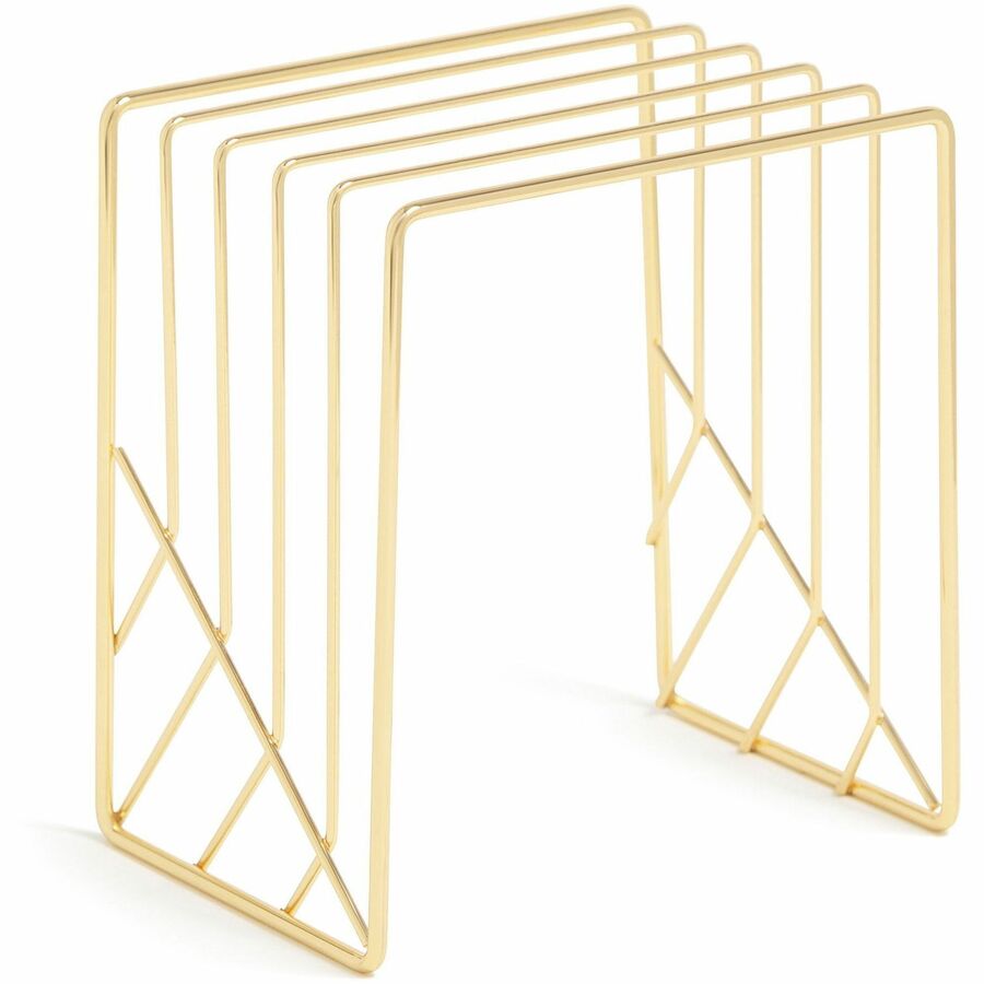 U Brands Vena Desktop Organization Kit - Metal - Gold - 1 Each