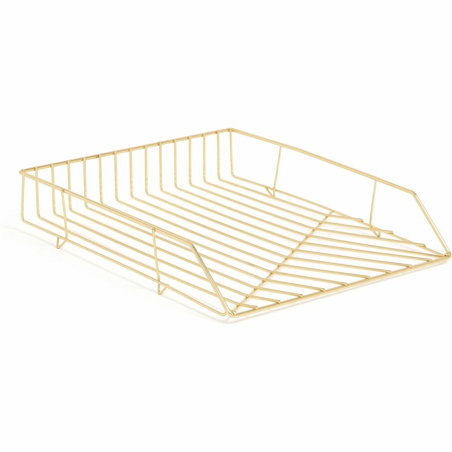U Brands Vena Desktop Organization Kit - Metal - Gold - 1 Each