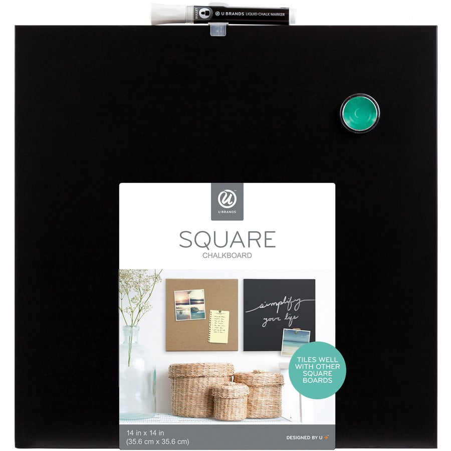 U Brands Frameless Magnetic Chalkboard
