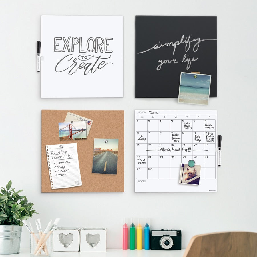 U Brands Frameless Magnetic Chalkboard