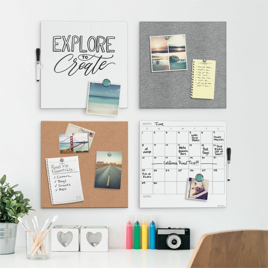 U Brands Magnetic Frameless Dry-Erase Board