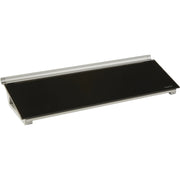 Quartet Glass Dry-Erase Desktop Computer Pad - 6" (0.5 ft) Width x 18" (1.5 ft) Height - Black Glass Surface - Rectangle - Horizontal - Desktop - 1 Each