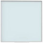 U Brands Glass Non-Magnetic Dry-Erase Board - 36" (3 ft) Width x 36" (3 ft) Height - Frosted White Tempered Glass Surface - White Aluminum Frame - Square - Horizontal/Vertical - 1 Each