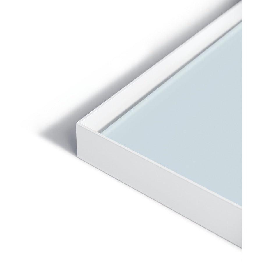 U Brands Glass Non-Magnetic Dry-Erase Board - 48" (4 ft) Width x 36" (3 ft) Height - Frosted White Tempered Glass Surface - White Aluminum Frame - Rectangle - Horizontal/Vertical - 1 Each
